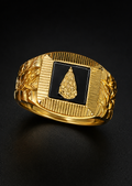 Anillo de hombre en oro 10k