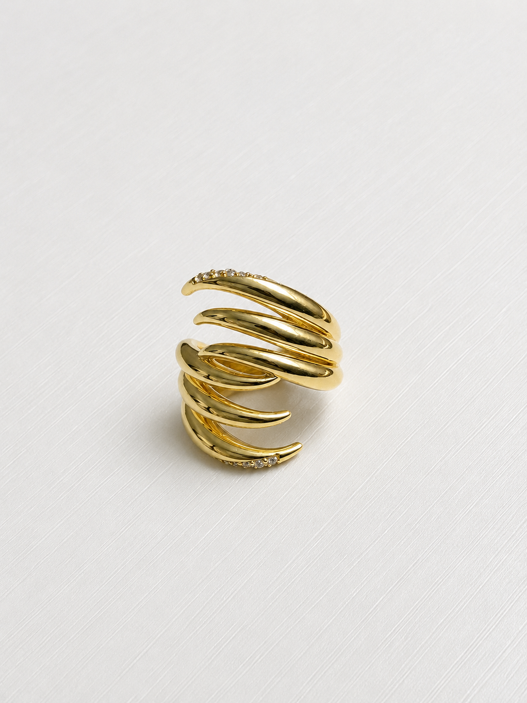 Anillo de Dama "Fancy Style" en oro 10k
