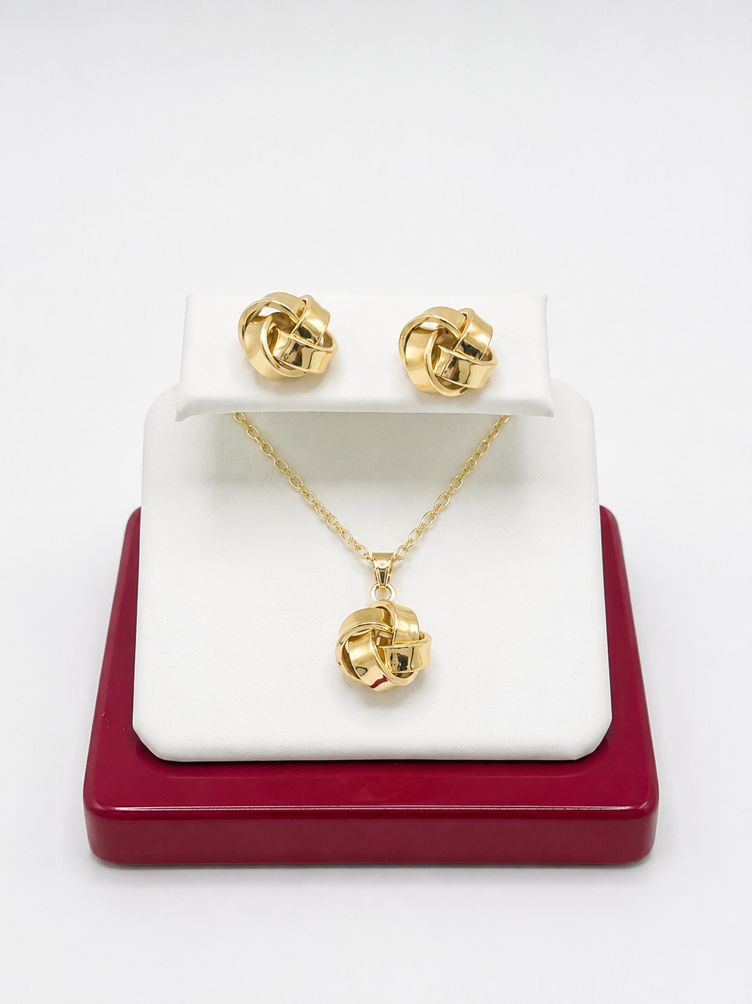 Full Set de dos piezas de Nudo en oro 10K