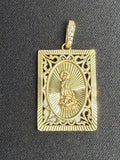 Medalla de La Virgen de La Caridad del Cobre en oro 10k